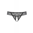 Shibu crotchless thong black S/M