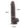 9.5'' Sliding Skin Dual Layer Dong Brown