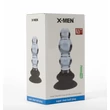 X-MEN 3 Beads Anal Plug fenékdugó tapadókoronggal