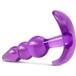B YOURS TRIPLE BEAD ANAL PLUG PURPLE fenékdugó