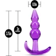 B YOURS TRIPLE BEAD ANAL PLUG PURPLE fenékdugó