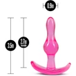 B YOURS CURVY ANAL PLUG PINK fenékdugó