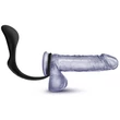 ANAL ADVENTURES COCK RING PLUG BLACK melegedő péniszgyűrű