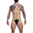 C4M - Rugby Jockstrap-NeonLime- férfi tanga pántokkal L