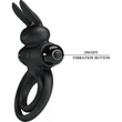 Pretty Love Vibrant Penis Ring 3 Black vibrátoros péniszgyűrű