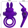 Pretty Love Vibrant Penis Ring 3 Purple vibrátoros péniszgyűrű