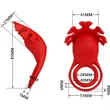 Pretty Love Vibrant Penis Ring Ruben Red vibrátoros péniszgyűrű