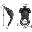 Pretty Love Vibrant Penis Ring Ruben Black vibrátoros péniszgyűrű