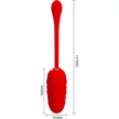 Pretty Love Marina Red bordázott felszínű mini vibrátor