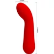 Pretty Love Faun Red memória funkciós g-pontos hajlékony vibrátor
