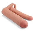 Add 2" Double Penis Sleeve kétágú erezett felületű péniszköpeny