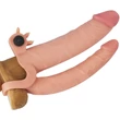 Add 1" Vibrating Double Penis Sleeve vibrátoros erezett felületű péniszköpeny