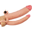 Add 3" Vibrating Double Penis Sleeve kétágú dildós péniszköpeny