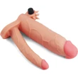 Add 3" Vibrating Double Penis Sleeve kétágú dildós péniszköpeny
