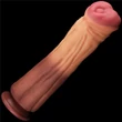 12'' Dual layered Platinum Silicone Cock hajlítható dildó
