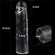 Flawless Clear Penis Sleeve Add 1'' péniszköpeny