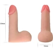 5.5" Skinlike Limpy Cock dildó herékkel és tapadókoronggal