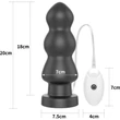 7.8" King Sized Vibrating Anal Rigger vibrációs fenékdugó