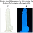 8.5" Lumino Play dildó herékkel