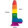 7.5'' Prider dildó herékkel