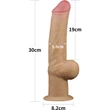 12'' Handle Cock dildó herékkel