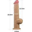 12.5'' Handle Cock dildó herékkel