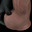 12'' Dual Layered Silicone Cock XXL dildó herékkel és tapadókoronggal