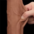 11.5'' King Sized Sliding Skin Dual Layer Dong Brown dildó