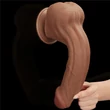 11.5'' King Sized Sliding Skin Dual Layer Dong Brown dildó