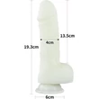 7.5'' Lumino Play Silicone dildó herékkel