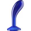 Flawless Clear Prostate Plug 6.0'' Blue tapadókorongos prosztata maszírozó