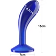 Flawless Clear Prostate Plug 6.0'' Blue tapadókorongos prosztata maszírozó