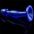 Flawless Clear Prostate Plug 6.5'' Blue tapadókorongos prosztata maszírozó