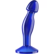 Flawless Clear Prostate Plug 6.5'' Blue tapadókorongos prosztata maszírozó