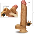 Add 1.5" Vibrating Silicone Extender Brown vibrátoros erezett felületű péniszköpeny