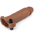 Pleasure X-Tender Vibrating Penis Sleeve #6 Brown péniszköpeny