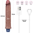 9.5" REAL SOFTEE Rechargeable Silicone vibrátor Dildo