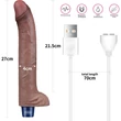 11" REAL SOFTEE Rechargeable Silicone vibrátor Dildo