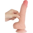 7.5'' Sliding Skin Dual Layer Dong Flesh I dildó herékkel