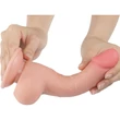 7.5'' Sliding Skin Dual Layer Dong Flesh II dildó herékkel