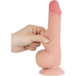 7.5'' Sliding Skin Dual Layer Dong Flesh II dildó herékkel