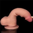 8'' Sliding Skin Dual Layer Dong Flesh I dildó herékkel és csúsztatható bőrrel