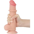 8'' Sliding Skin Dual Layer Dong Flesh III dildó herékkel és csúsztatható bőrrel
