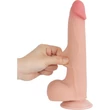 8.5'' Sliding Skin Dual Layer Dong Flesh I dildó herékkel és csúsztatható bőrrel