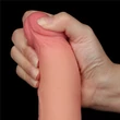 8.5'' Sliding Skin Dual Layer Dong Flesh I dildó herékkel és csúsztatható bőrrel