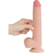 9'' Sliding Skin Dual Layer Dong Flesh dildó herékkel és csúsztatható bőrrel