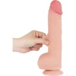 9.5'' Sliding Skin Dual Layer Dong Flesh dildó herékkel és csúsztatható bőrrel