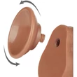7'' Sliding Skin Dual Layer Dong Brown dildó herékkel és csúsztatható bőrrel