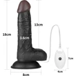 Vibrating Easy Strapon Set 7.0'' Black vibrációs csatolható dildó