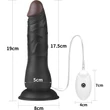 Vibrating Easy Strapon Set 7.5'' Black vibrációs csatolható dildó